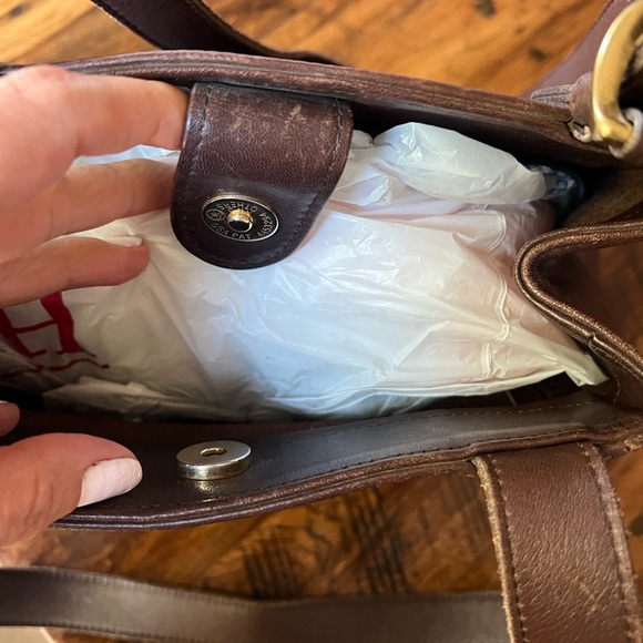 Coach Vintage Soho Waverly Chocolate Brown Leather Tote Purse - Picture 6 of 14